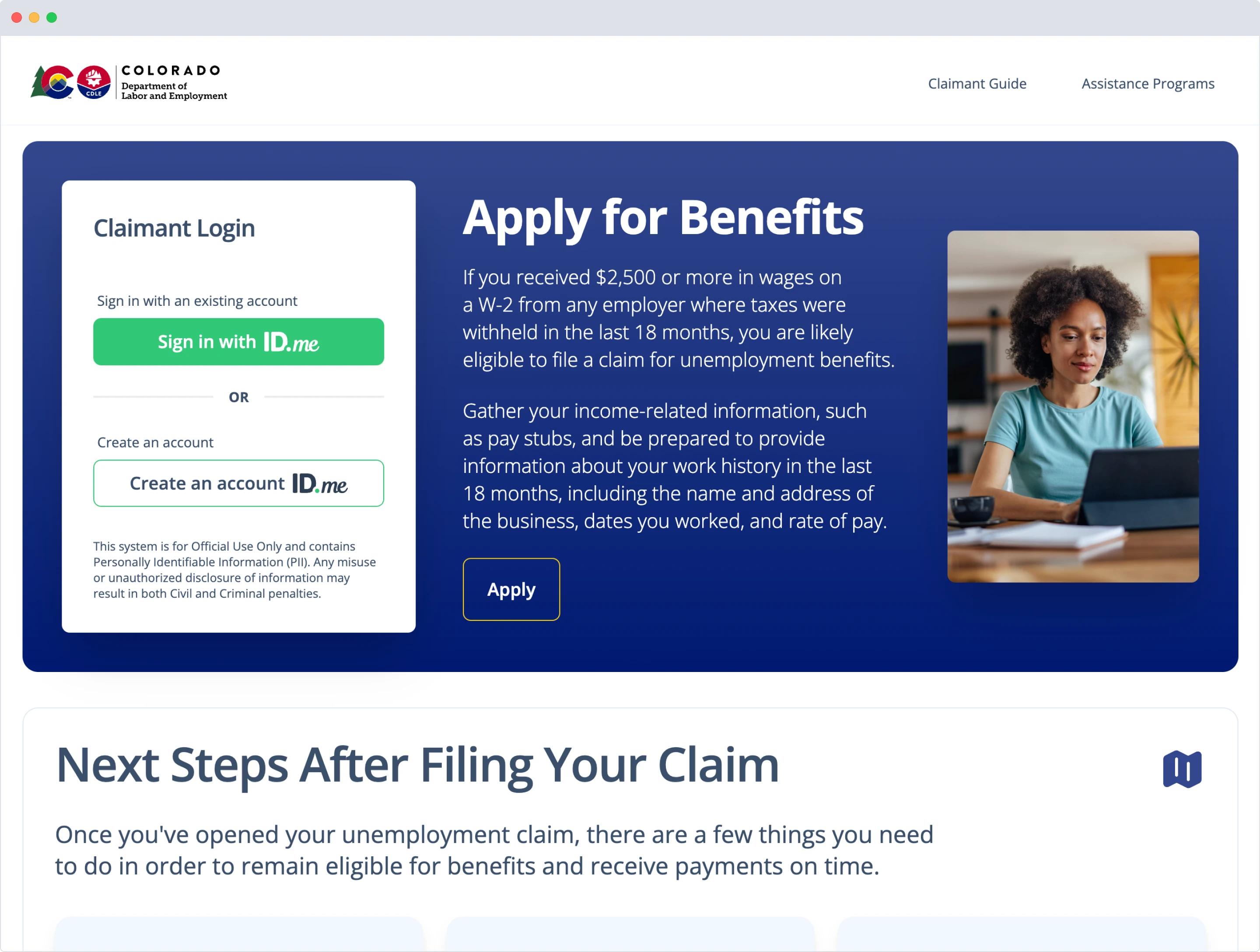 Redesign comparison of the My UI Plus login page