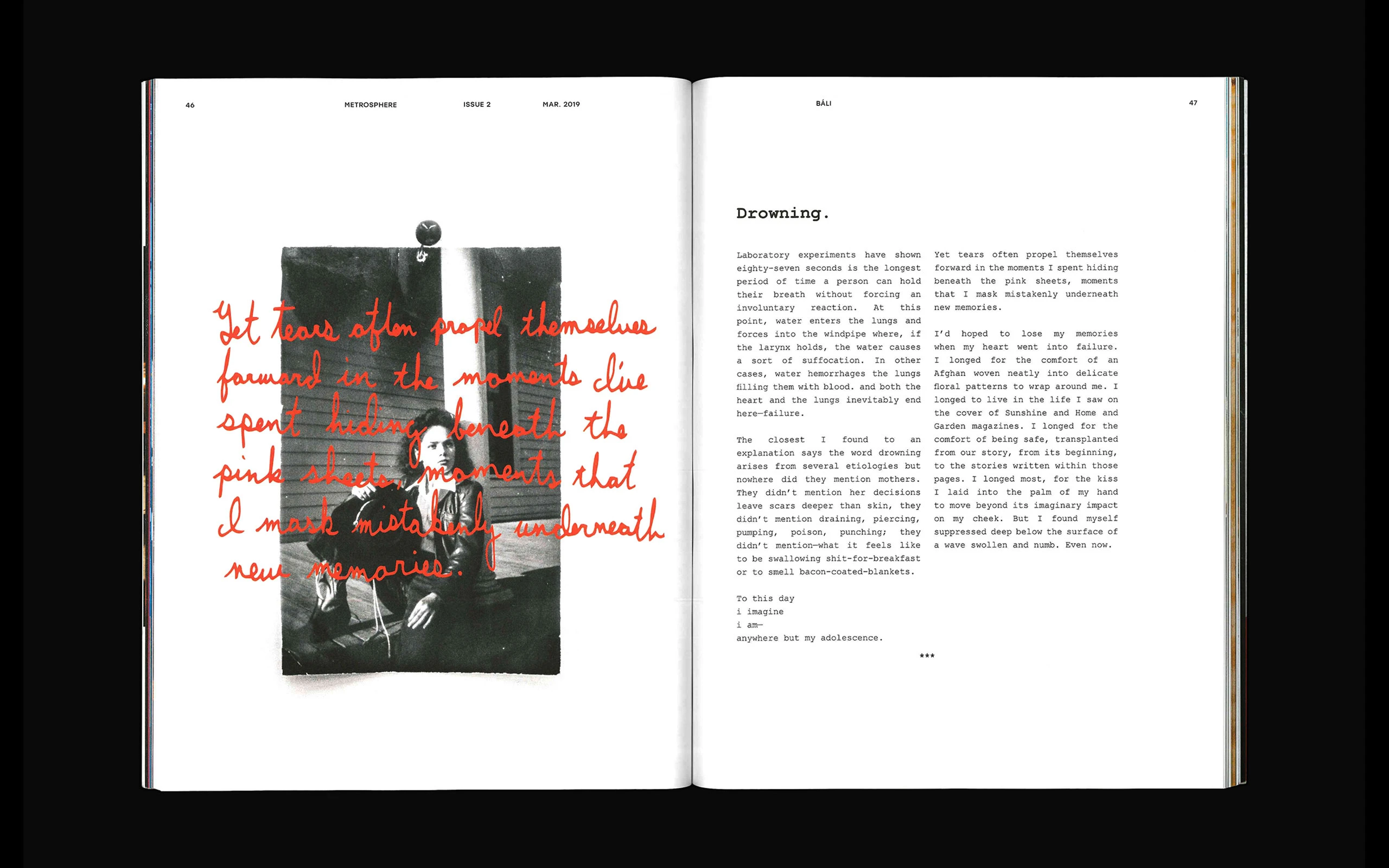 Third spread of issue two, March, 2019
