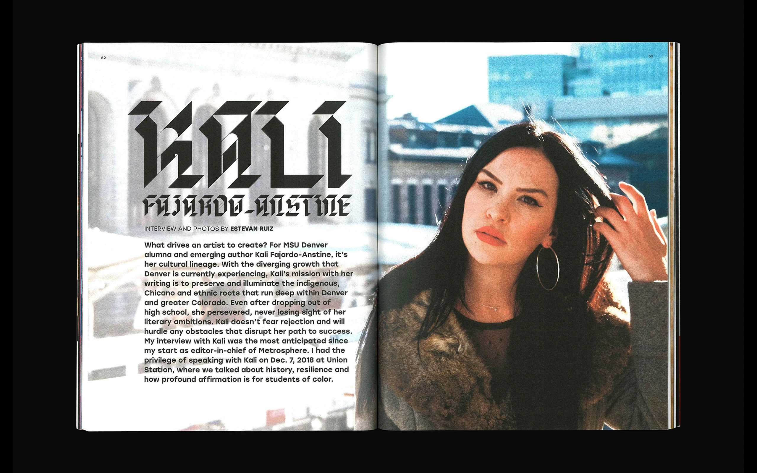 Fourth spread of issue two, March, 2019