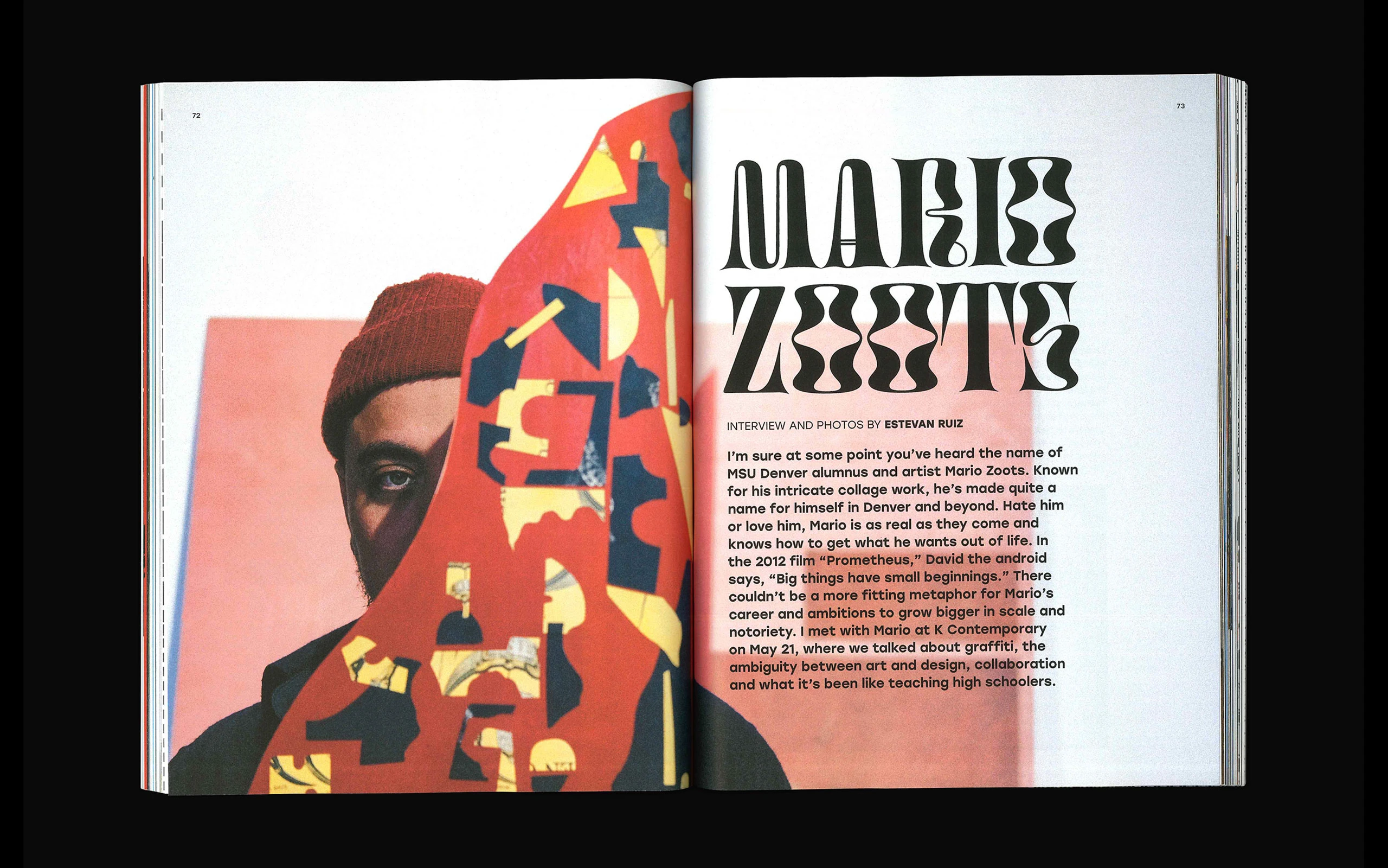 Second spread of issue three, July, 2019